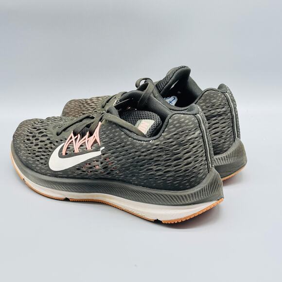 Nike Shoes Womens 7 Green Air Zoom Winflo 5 Running Mesh Athletic Sneaker - Picture 6 of 11